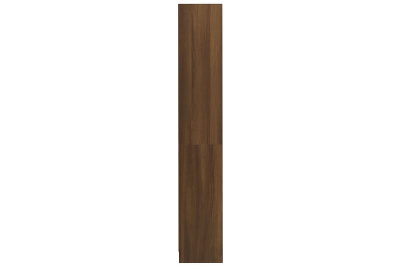 beBasic Bokhylla 4 hyllor rökfärgad Brun ek 80x24x142cm konstruerat trä - Förvaring - Hyllor - Bokhylla
