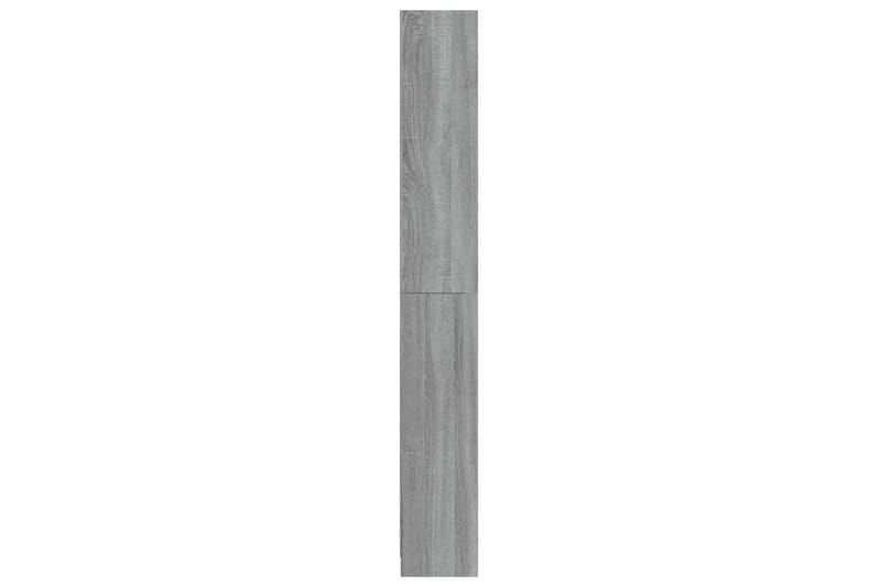 beBasic Bokhylla 5 hyllor grå sonoma 80x24x175 cm konstruerat trä - Förvaring - Hyllor - Bokhylla