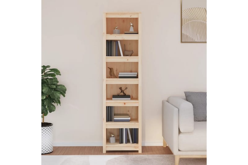 beBasic Bokhylla 50x35x183 cm massiv furu - Förvaring - Hyllor - Bokhylla