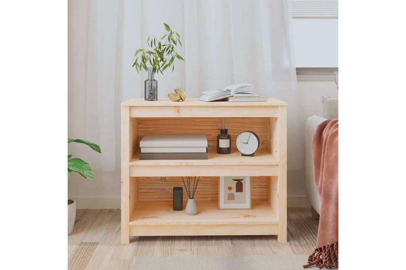 beBasic Bokhylla 80x35x68 cm massiv furu - Förvaring - Hyllor - Bokhylla
