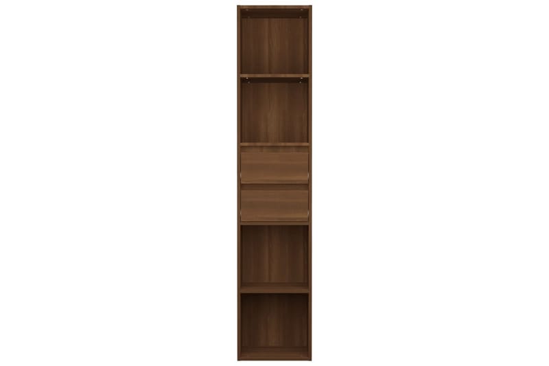 beBasic Bokhylla brun ek 36x30x171 cm konstruerat trä - Förvaring - Hyllor - Bokhylla