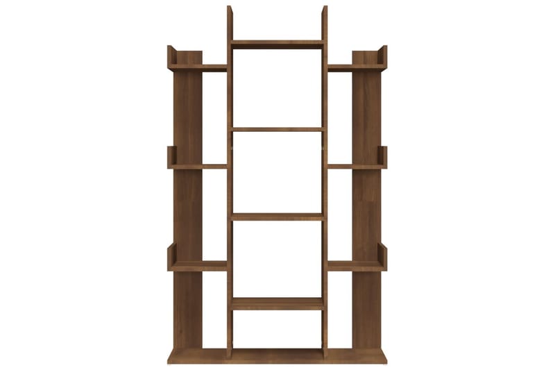 beBasic Bokhylla brun ek 86x25,5x140 cm konstruerat trä - Förvaring - Hyllor - Bokhylla