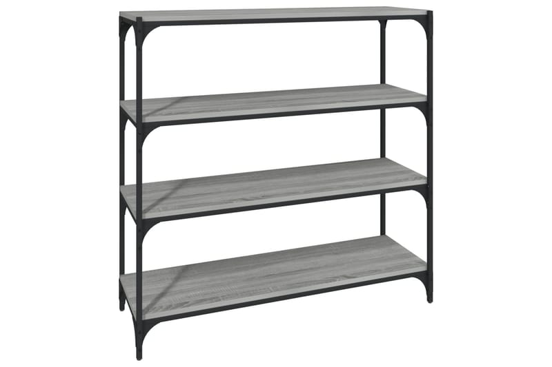 beBasic Bokhylla grå sonoma 100x33x100 cm konstruerat trä och stål - Förvaring - Hyllor - Bokhylla