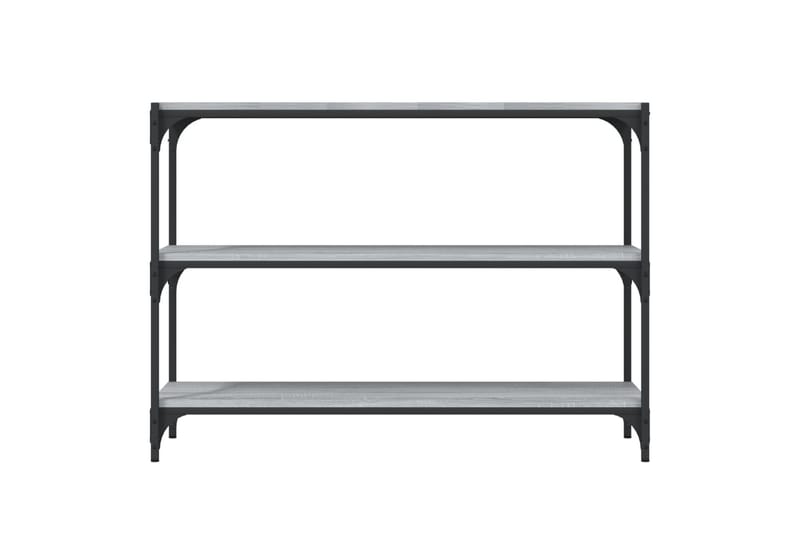 beBasic Bokhylla grå sonoma 100x33x70,5 cm konstruerat trä och stål - Förvaring - Hyllor - Bokhylla