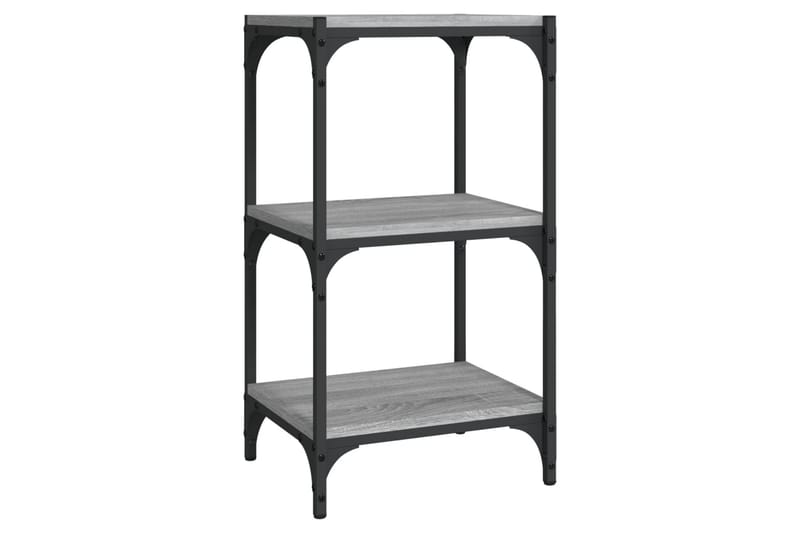 beBasic Bokhylla grå sonoma 40x33x70,5 cm konstruerat trä och stål - Förvaring - Hyllor - Bokhylla