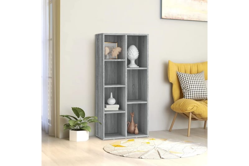 beBasic Bokhylla grå sonoma 50x25x106 cm - Förvaring - Hyllor - Bokhylla