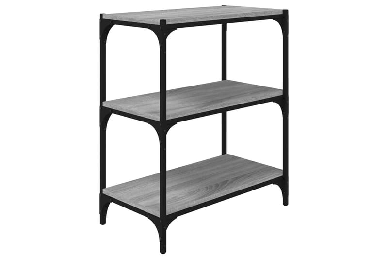 beBasic Bokhylla grå sonoma 60x33x70,5 cm konstruerat trä och stål - Förvaring - Hyllor - Bokhylla