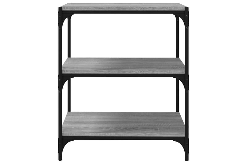 beBasic Bokhylla grå sonoma 60x33x70,5 cm konstruerat trä och stål - Förvaring - Hyllor - Bokhylla