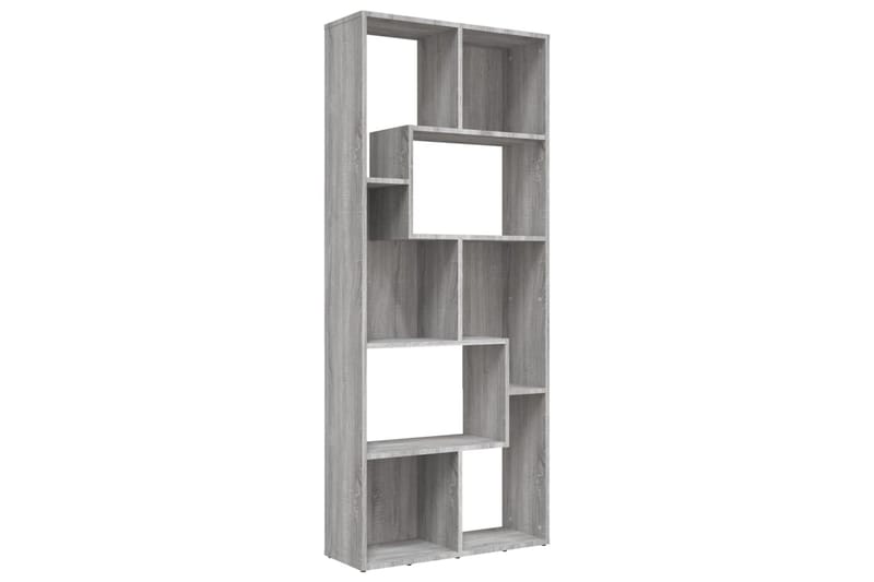 beBasic Bokhylla grå sonoma 67x24x161 cm konstruerat trä - Förvaring - Hyllor - Bokhylla