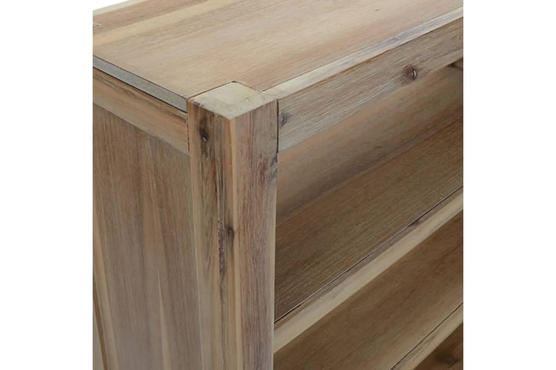 beBasic Bokhylla med 6 hyllor 80x30x170 cm massiv akacia - Förvaring - Hyllor - Bokhylla