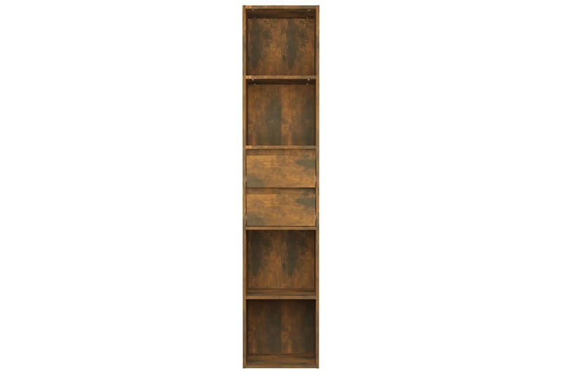beBasic Bokhylla rökfärgad ek 36x30x171 cm konstruerat trä - Förvaring - Hyllor - Bokhylla