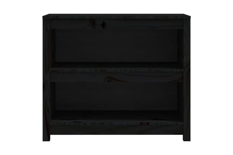 beBasic Bokhylla svart 80x35x68 cm massiv furu - Förvaring - Hyllor - Bokhylla