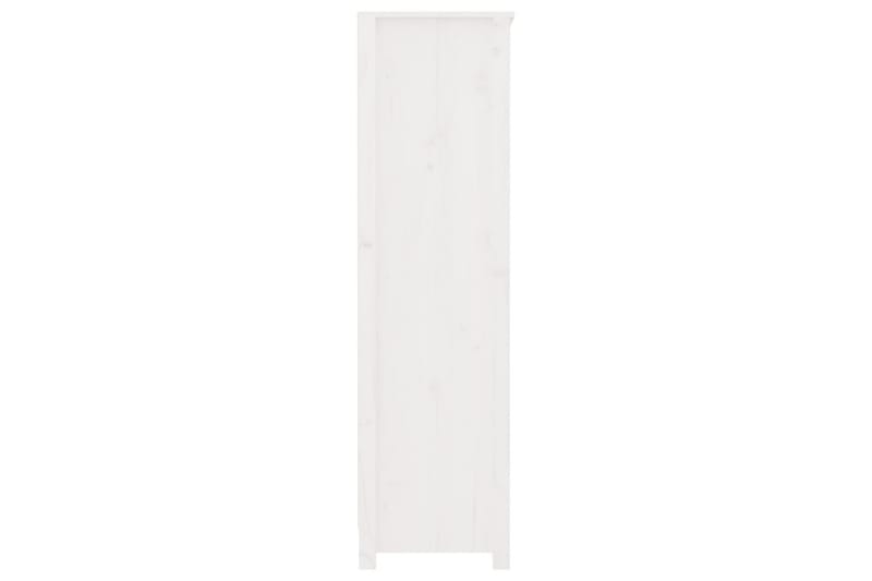 beBasic Bokhylla vit 80x35x126 cm massiv furu - Förvaring - Hyllor - Bokhylla
