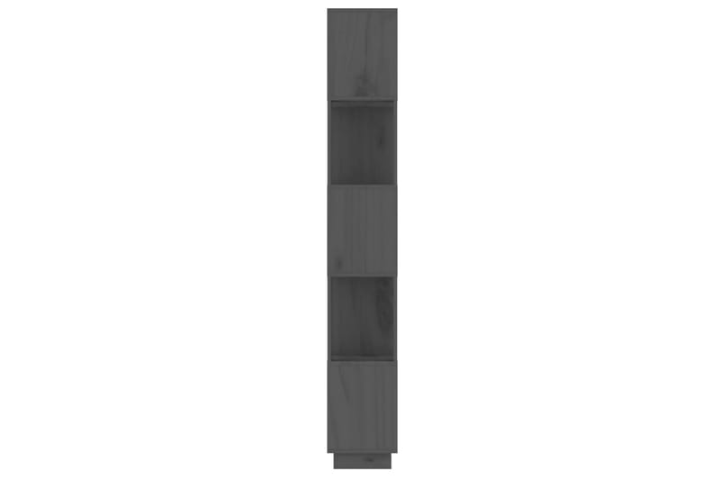 beBasic Bokhylla/rumsavdelar grå 51x25x163,5 cm massiv furu - Förvaring - Hyllor - Bokhylla