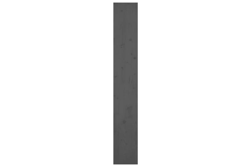 beBasic Bokhylla/rumsavdelar grå 80x30x199,5 cm massiv furu - Förvaring - Hyllor - Bokhylla
