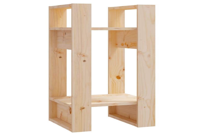 beBasic Bokhylla/rumsavdelare 41x35x57 cm massiv furu - Förvaring - Hyllor - Bokhylla