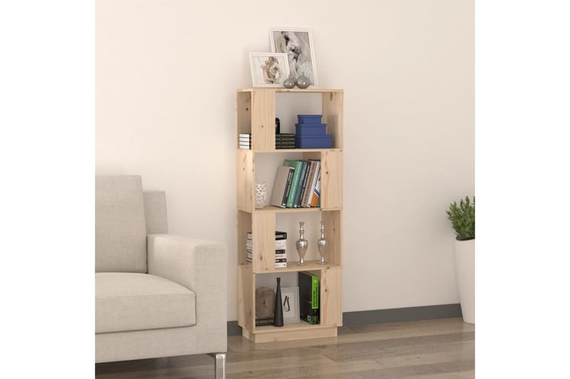 beBasic Bokhylla/rumsavdelare 51x25x132 cm massiv furu - Förvaring - Hyllor - Bokhylla