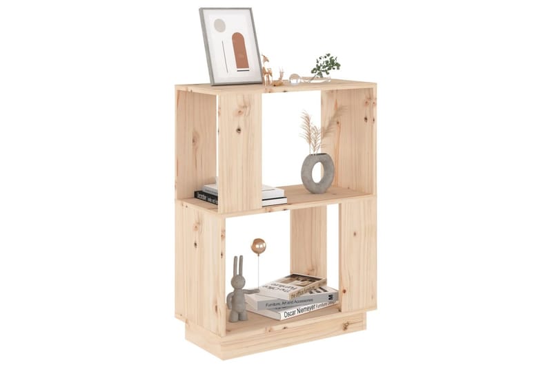 beBasic Bokhylla/rumsavdelare 51x25x70 cm massiv furu - Förvaring - Hyllor - Bokhylla