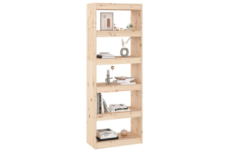 beBasic Bokhylla/rumsavdelare 60x30x167,5 cm massiv furu - Förvaring - Hyllor - Bokhylla