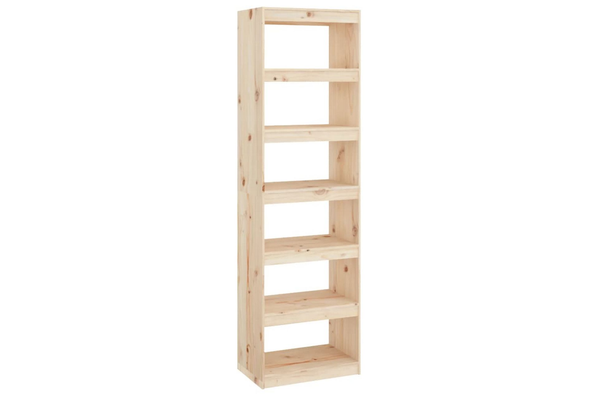 beBasic Bokhylla/rumsavdelare 60x30x199,5 cm massiv furu - Förvaring - Hyllor - Bokhylla