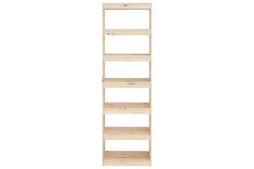 beBasic Bokhylla/rumsavdelare 60x30x199,5 cm massiv furu - Förvaring - Hyllor - Bokhylla