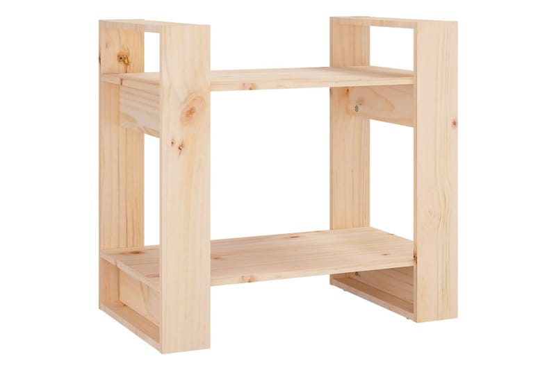beBasic Bokhylla/rumsavdelare 60x35x57 cm massiv furu - Förvaring - Hyllor - Bokhylla