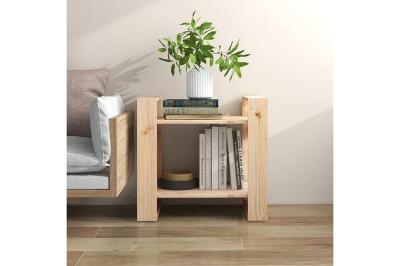 beBasic Bokhylla/rumsavdelare 60x35x57 cm massiv furu - Förvaring - Hyllor - Bokhylla