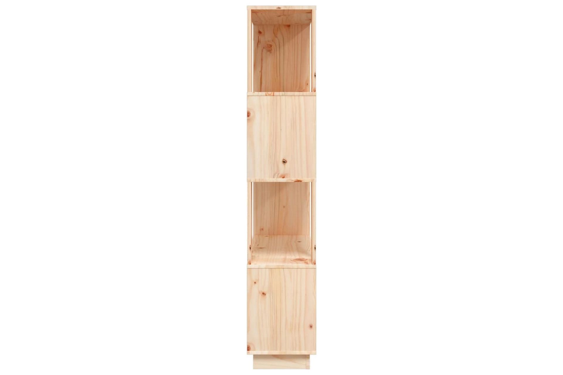 beBasic Bokhylla/rumsavdelare 80x25x132 cm massiv furu - Förvaring - Hyllor - Bokhylla