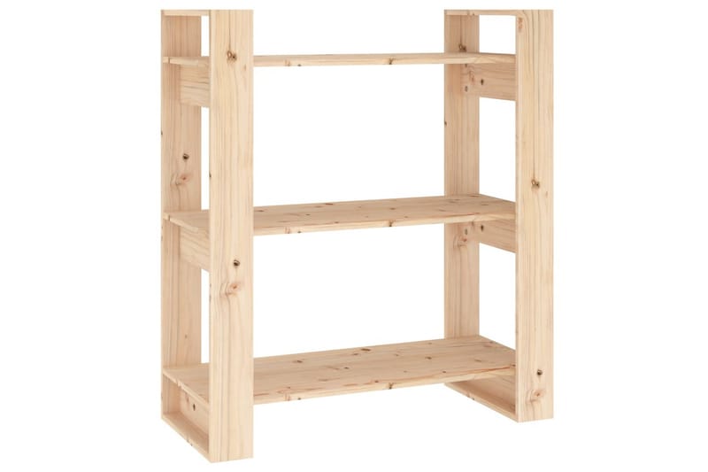beBasic Bokhylla/rumsavdelare 80x35x91 cm massiv furu - Förvaring - Hyllor - Bokhylla