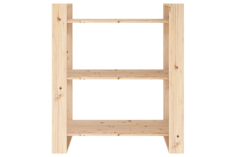 beBasic Bokhylla/rumsavdelare 80x35x91 cm massiv furu - Förvaring - Hyllor - Bokhylla