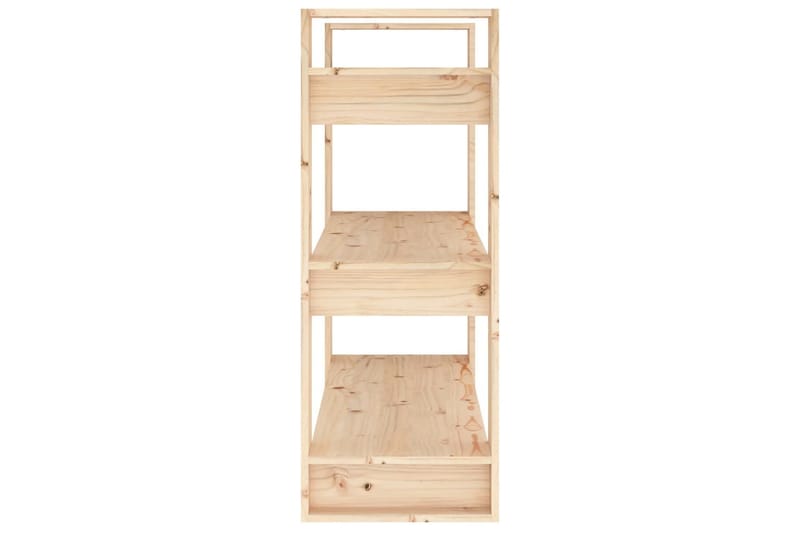 beBasic Bokhylla/rumsavdelare 80x35x91 cm massiv furu - Förvaring - Hyllor - Bokhylla