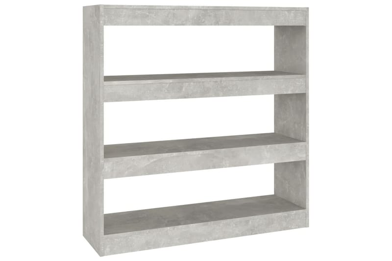 beBasic Bokhylla/Rumsavdelare betonggrå 100x30x103 cm - Förvaring - Hyllor - Bokhylla