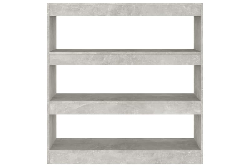 beBasic Bokhylla/Rumsavdelare betonggrå 100x30x103 cm - Förvaring - Hyllor - Bokhylla