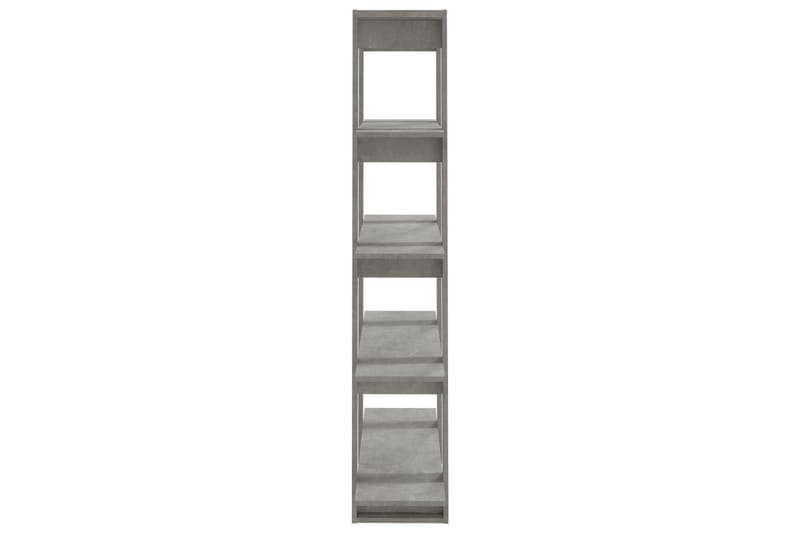 beBasic Bokhylla/rumsavdelare betonggrå 100x30x160 cm - Förvaring - Hyllor - Bokhylla