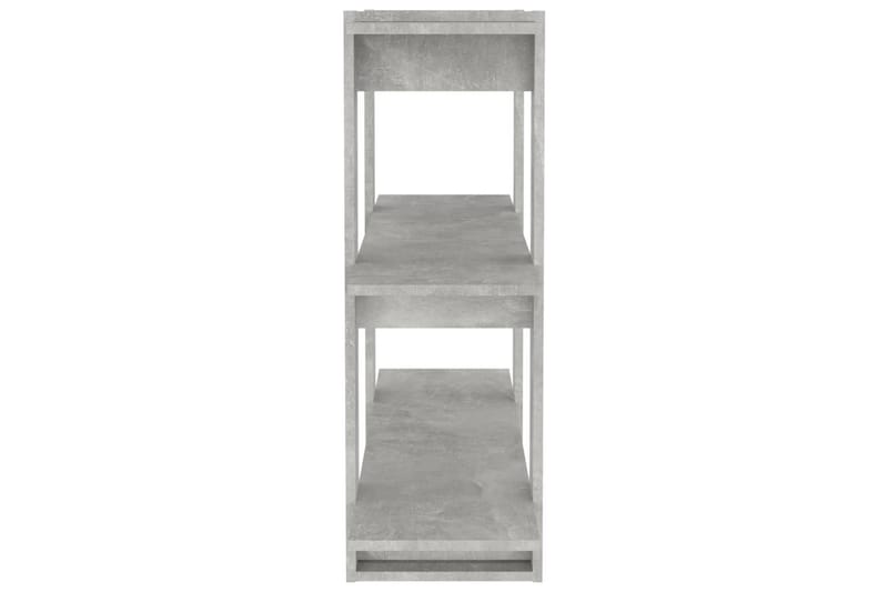 beBasic Bokhylla/rumsavdelare betonggrå 100x30x87 cm - Förvaring - Hyllor - Bokhylla