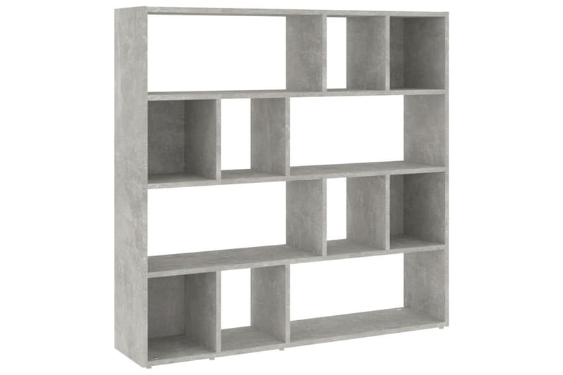 beBasic Bokhylla/rumsavdelare betonggrå 105x24x102 cm - Förvaring - Hyllor - Bokhylla