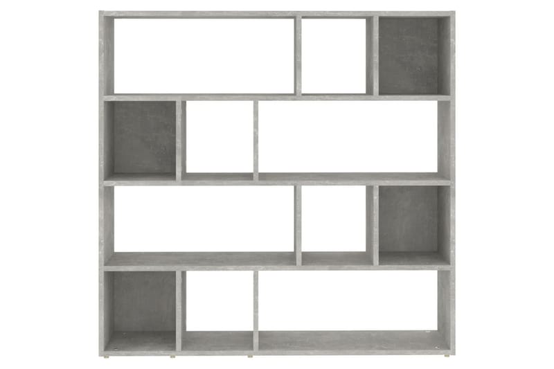 beBasic Bokhylla/rumsavdelare betonggrå 105x24x102 cm - Förvaring - Hyllor - Bokhylla