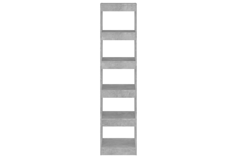 beBasic Bokhylla/Rumsavdelare betonggrå 40x30x166 cm - Förvaring - Hyllor - Bokhylla