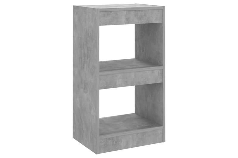 beBasic Bokhylla/rumsavdelare betonggrå 40x30x72 cm - Förvaring - Hyllor - Bokhylla