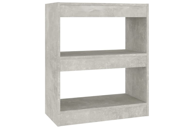 beBasic Bokhylla/Rumsavdelare betonggrå 60x30x72 cm - Förvaring - Hyllor - Bokhylla