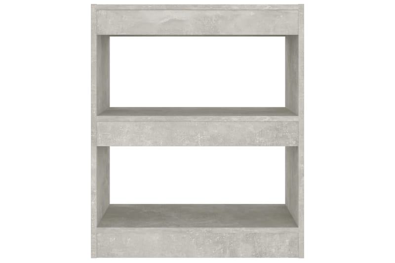 beBasic Bokhylla/Rumsavdelare betonggrå 60x30x72 cm - Förvaring - Hyllor - Bokhylla