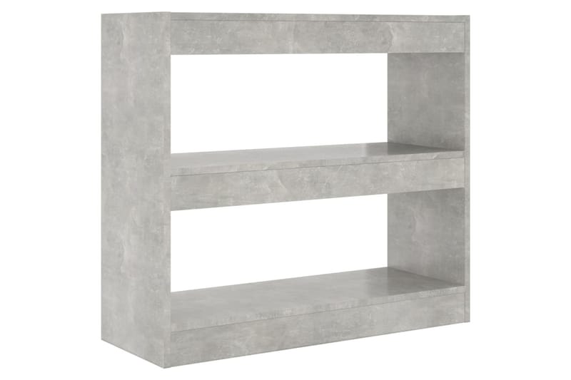beBasic Bokhylla/Rumsavdelare betonggrå 80x30x72 cm - Förvaring - Hyllor - Bokhylla