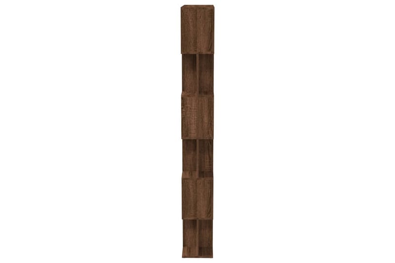 beBasic Bokhylla/Rumsavdelare Brun ek 80x24x192 cm konstruerat trä - Förvaring - Hyllor - Bokhylla