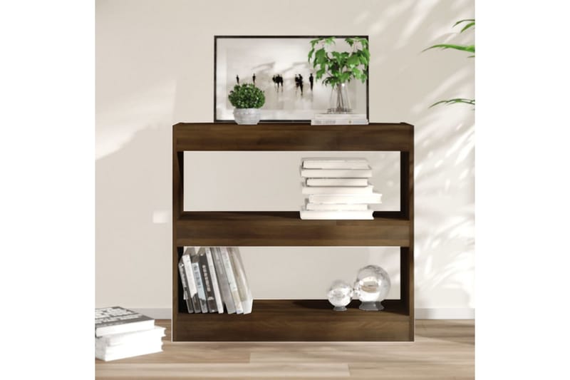 beBasic Bokhylla/rumsavdelare brun ek80x30x72 cm - Förvaring - Hyllor - Bokhylla
