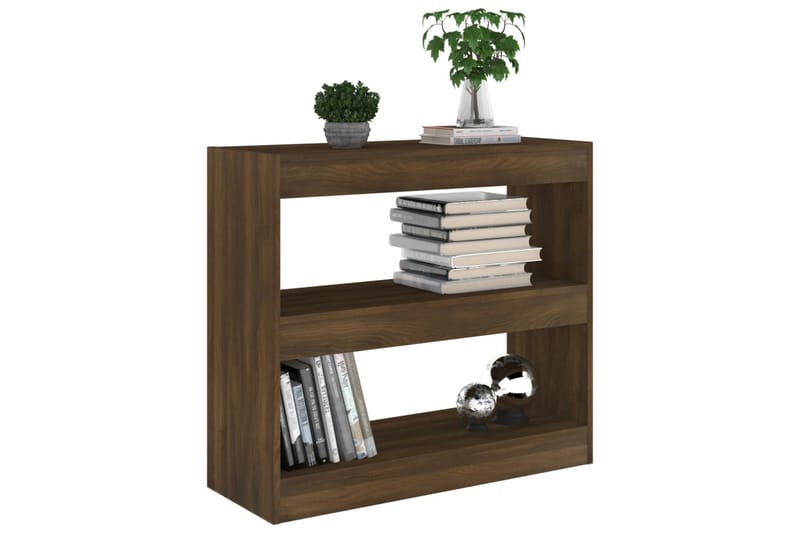 beBasic Bokhylla/rumsavdelare brun ek80x30x72 cm - Förvaring - Hyllor - Bokhylla
