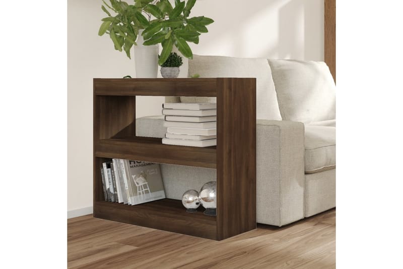 beBasic Bokhylla/rumsavdelare brun ek80x30x72 cm - Förvaring - Hyllor - Bokhylla