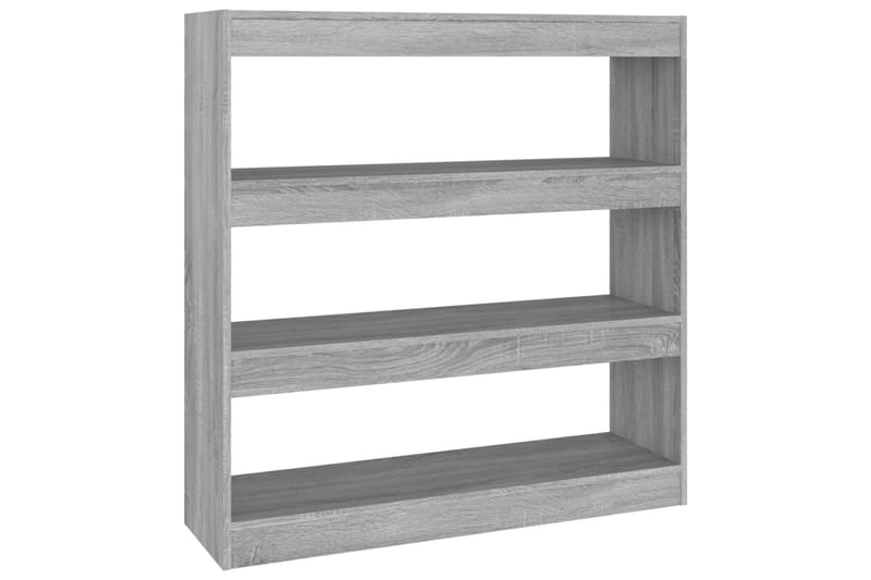 beBasic Bokhylla/rumsavdelare grå sonoma 100x30x103 cm - Förvaring - Hyllor - Bokhylla