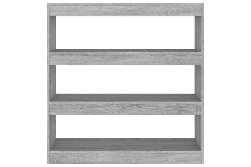 beBasic Bokhylla/rumsavdelare grå sonoma 100x30x103 cm - Förvaring - Hyllor - Bokhylla