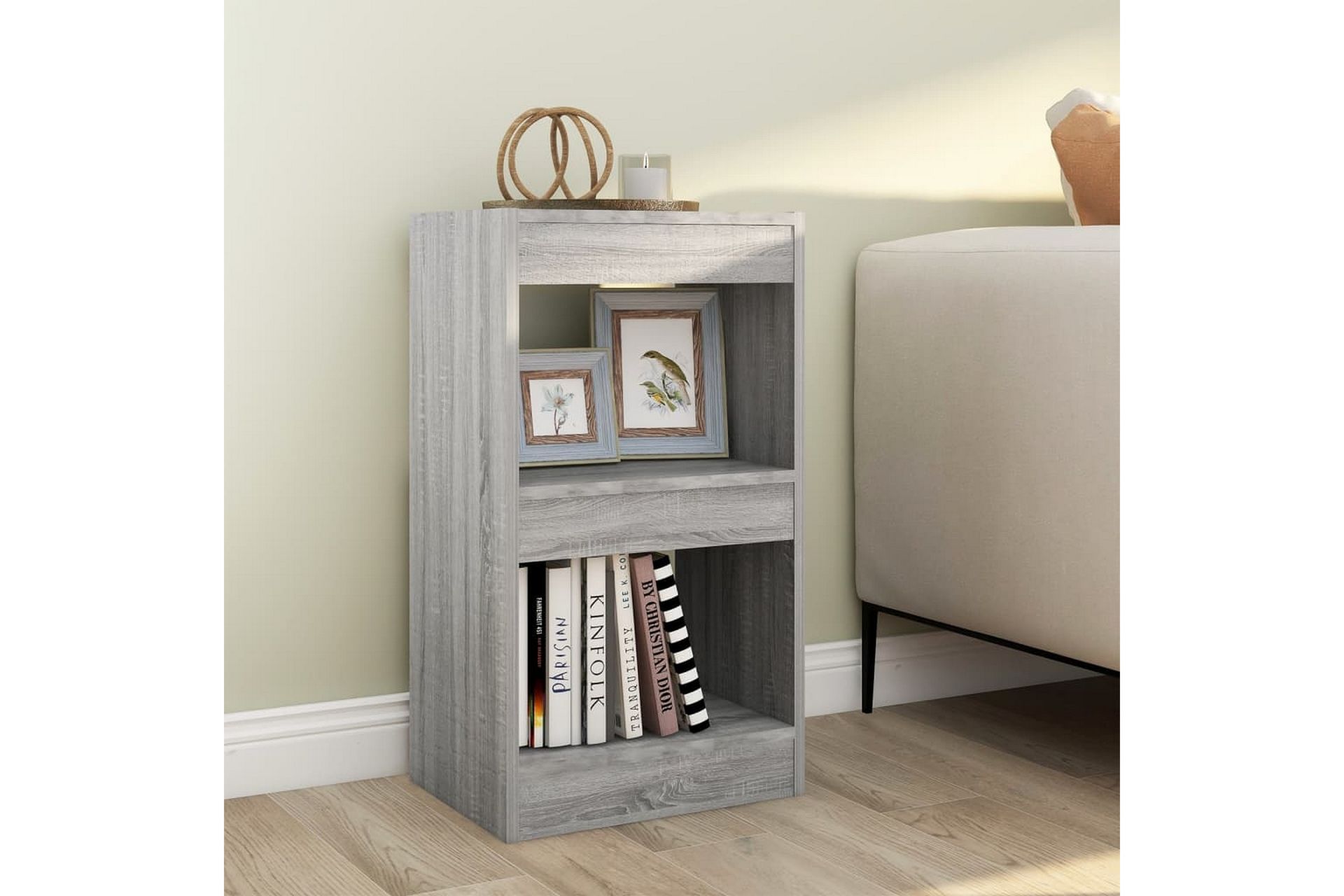 beBasic Bokhylla/rumsavdelare grå sonoma 40x30x72 cm - Förvaring - Hyllor - Bokhylla