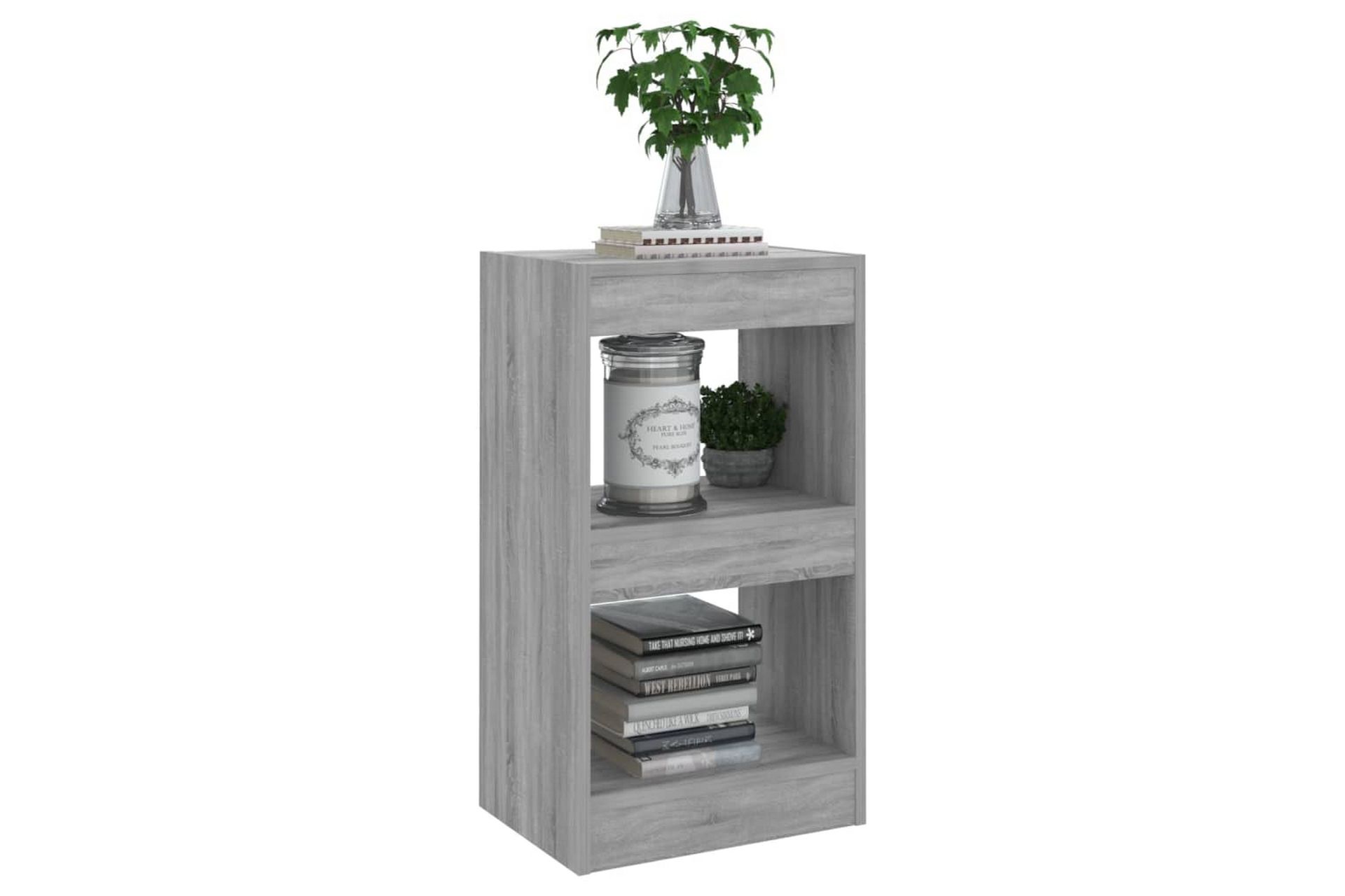 beBasic Bokhylla/rumsavdelare grå sonoma 40x30x72 cm - Förvaring - Hyllor - Bokhylla